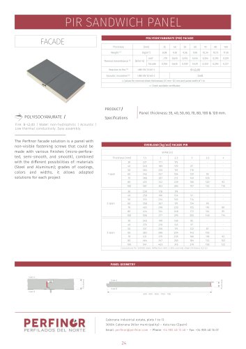FACADE PIR SANDWICH PANEL