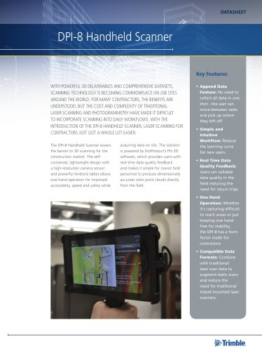 DPI-8 Handheld 3D Scanner