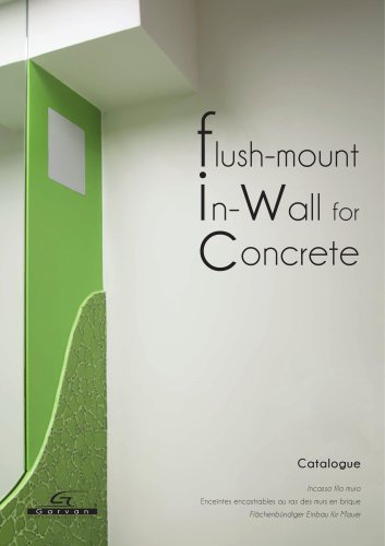 Flush-mount in-wall  for concrete