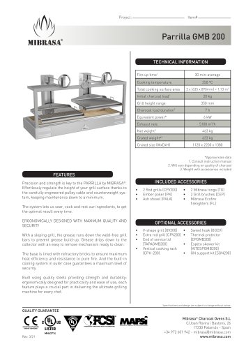 Parrilla GMB 200