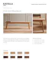 C110 Solid Wood Bench