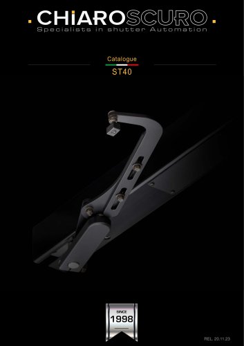 ST40 - By far the most compact automation for swinging shutters on the market