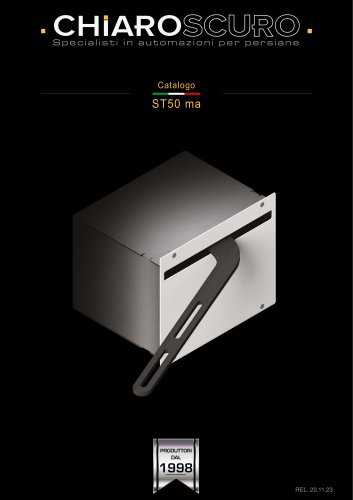ST50 MA - Side recessed automation for arched swinging shutters