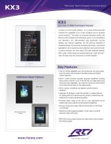 KX3 3.5 INCH IN-WALL TOUCHPANEL KEYPAD