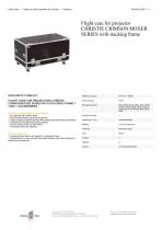 Flight case for projector CHRISTIE CRIMSON/BOXER SERIES with stacking frame