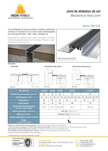 Mechanical floor joint - JDH 5.02