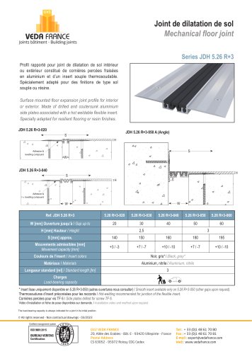 Mechanical floor joint - JDH 5.26 R+3