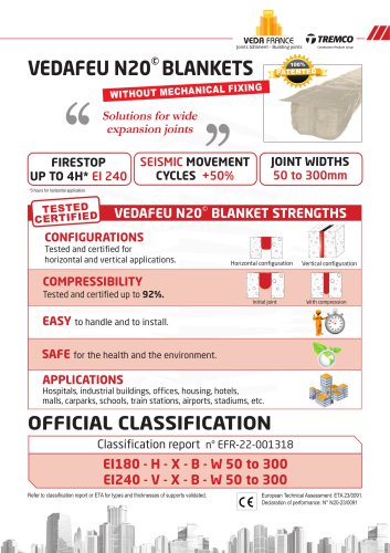 VEDAFEU N20&copy; BLANKETS