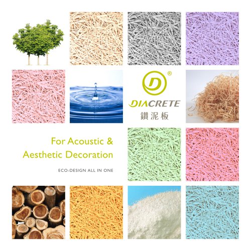 DIACRETE wood wool panels for acoustic and aesthetic decoration