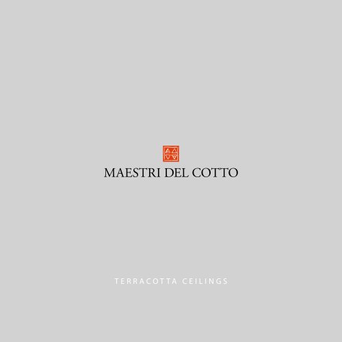 Terracotta Ceilings Catalogue MAESTRI DEL COTTO 2023