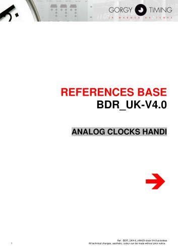 ANALOG CLOCKS HANDI