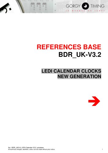 LEDI CALENDAR CLOCKS NEW GENERATION