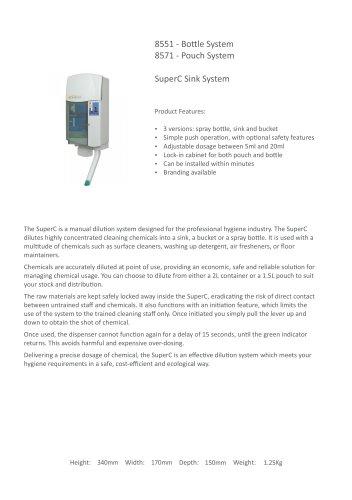 8551 - Bole System 8571 - Pouch System