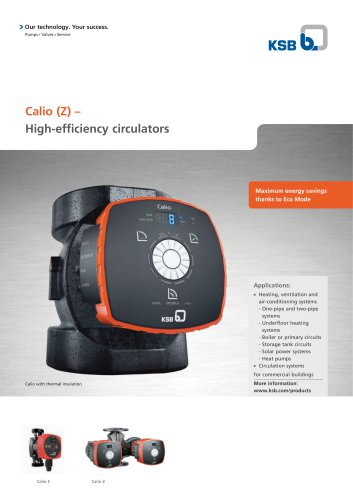 Calio (Z) – High-efficiency circulators