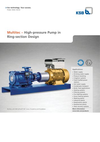 Multitec – High-pressure Pump in Ring-section Design