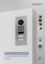 IP Video Door Station D1102V Flush-mount