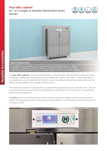 Pass-dirty cabinet