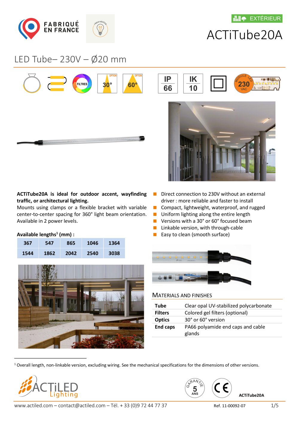 ACTitube20A - ACTiLED Lighting