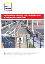 Components ensuring DDA compliance for Safety Handrail Solutions