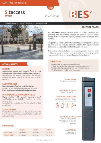 Technical sheet_SITACCESS Access control furniture