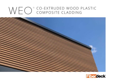 WEO CO-EXTRUDED WOOD PLASTIC COMPOSITE CLADDING