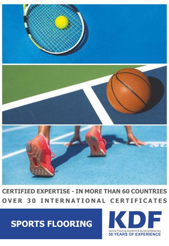 KDF SPORTS FLOORING CATALOGUE 2021-2022