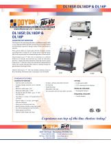 DL18SP Counter-top 18" Dough Sheeter   250 pieces/Hour