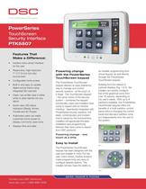 PowerSeries TouchScreen Security Interface PTK5507