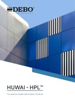 DEBO HUWAI-HPL Compact Exterior Design Decor