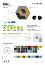 CUBE CUT Acoustic Fabric Panel / Product Data Sheet