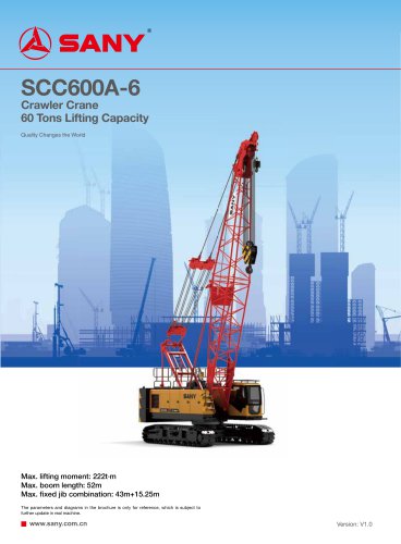 Crawler crane-SCC600A-6