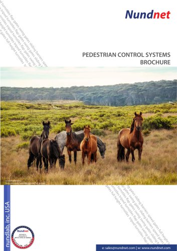 Brochure for Pedestrian Access Control 2019