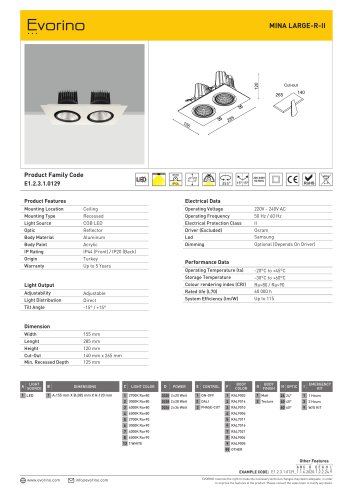 MINA LARGE-R-II - DATASHEET