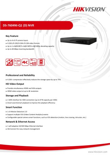 DS-7604NI-Q1 (D) NVR