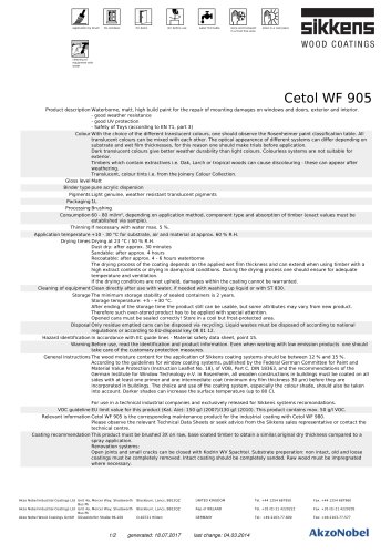 CETOL® WF 905