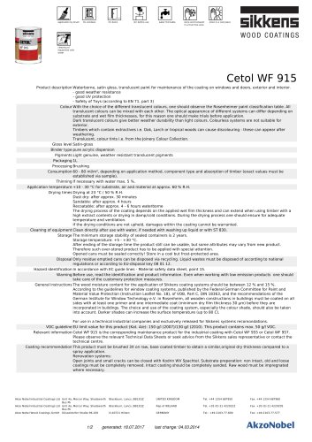 CETOL® WF 915