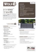 217.9 Wolf® aluminium gate