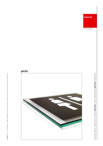 catalogue of product : Picto