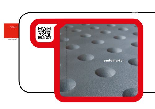 Podoalerte, detectable warning system