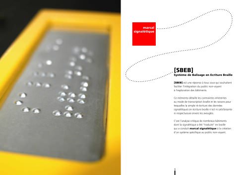 système de balisage en écriture braille SBEB