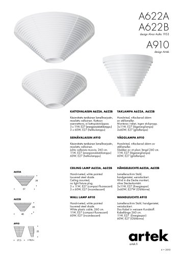 CEILING LAMP A622A/A622B/910