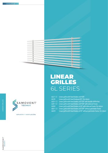 TECHNICAL DATA SHEET LINEAR GRATINGS.SAMOVENT