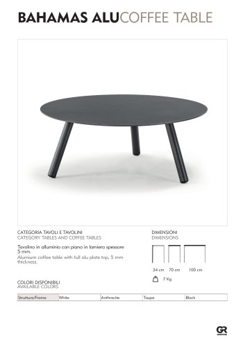 Bahamas Alu Coffee Table