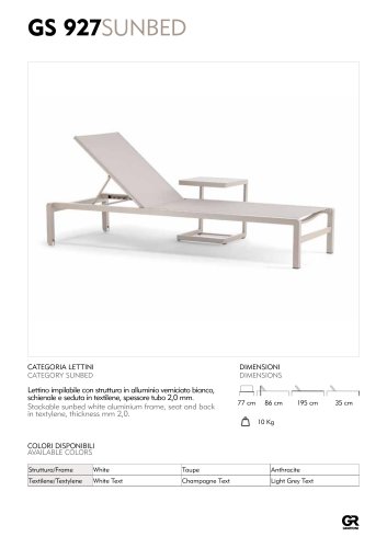 GS 927 Sunbed
