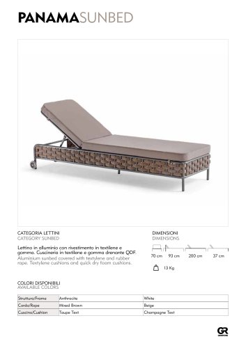 Panama Sunbed