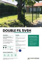 clôture double fil 5V6H