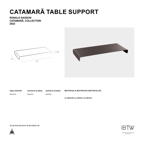 CATAMARÃ TABLE SUPPORT