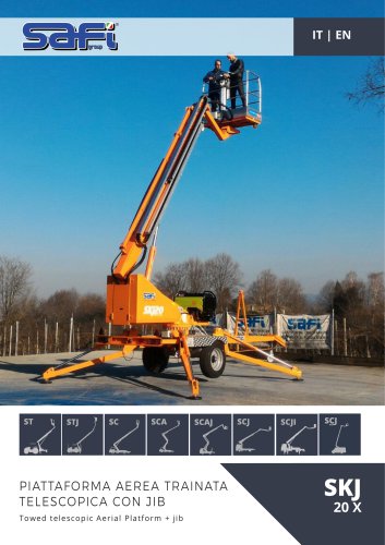 SKJ 20X - Towed telescopic aerial platform + JIB - 20 m