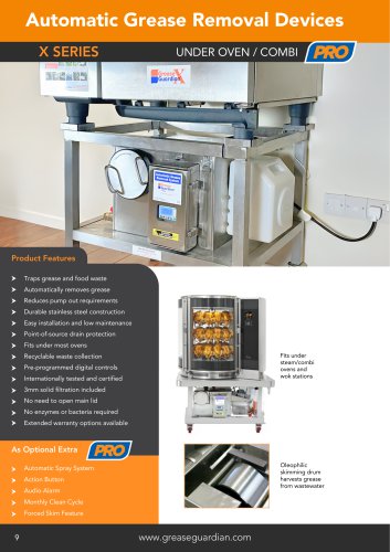Automatic grease separators for ovens/rotisseries - Combi Guardian
