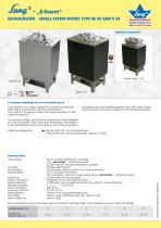 SAUNAHEATER - SMALL STAND MODEL TYPE SE 33 AND S 33